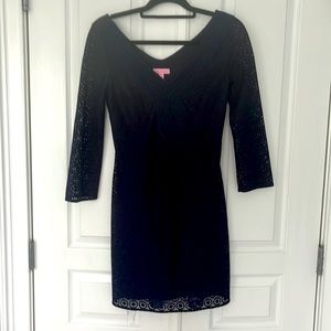 Lilly Pulitzer navy cocktail dress